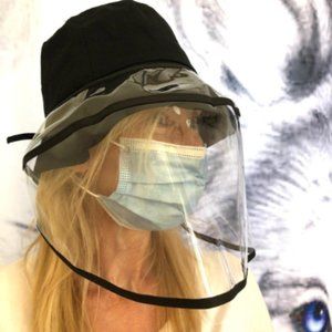 Face shield Mask with matching Hat sturdy washable